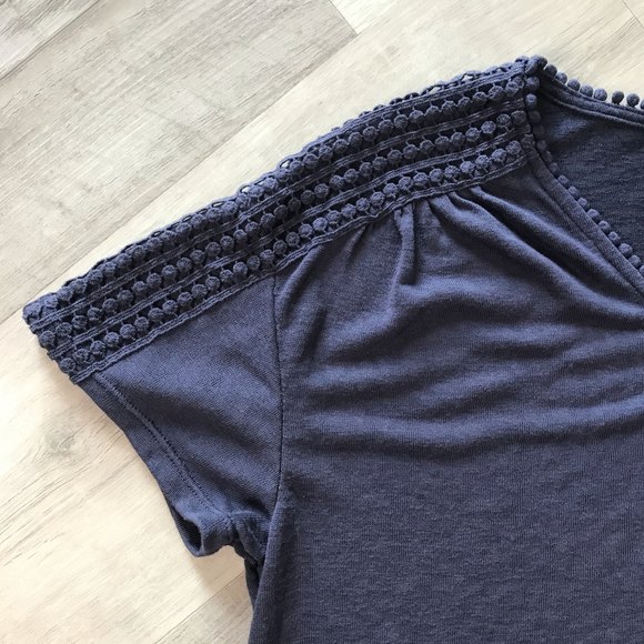 Modern Canvas Elevated V-Neck T Modal Blend Shoulder Collar Embellishments 2XL - Picture 4 of 8